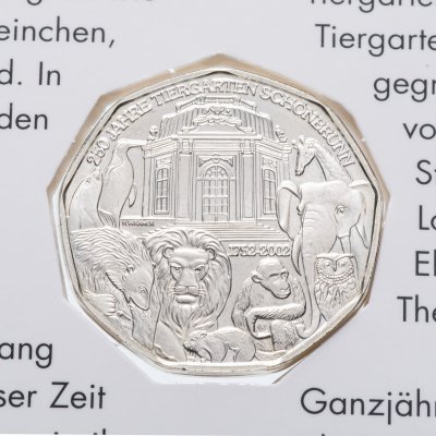 купить Австрия 5 евро 2002 "Зоопарк" в буклете