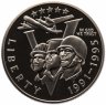 Купить США 50 центов 1993 Proof "50 лет Второй Мировой Войне"