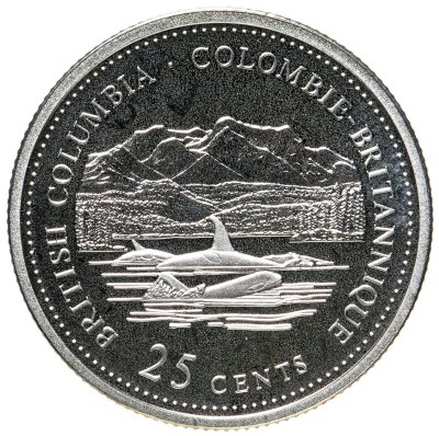 купить Канада 25 центов 1992 Британская Колумбия Proof