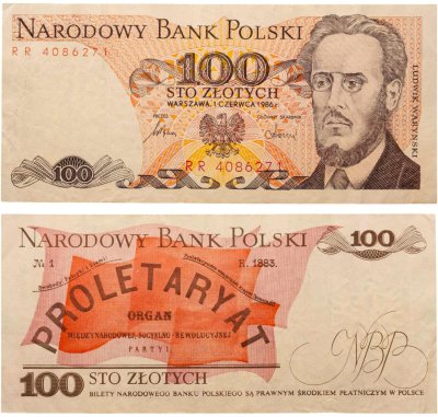купить Польша 100 злотых 1986