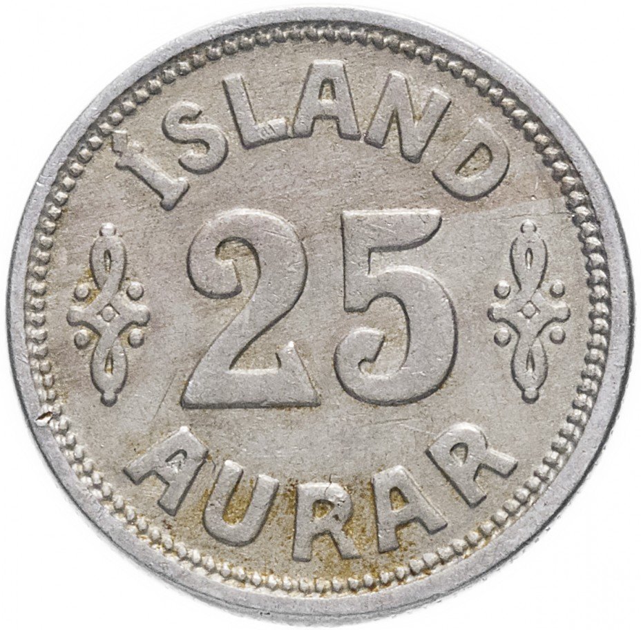 купить Исландия 25 аурар 1922