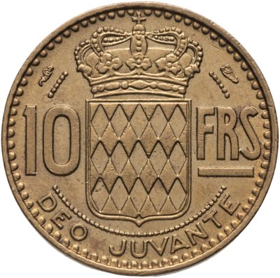 купить Монако 10 франков (francs) 1950