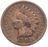 Купить США 1 цент (cent) 1902 Indian Head Cent