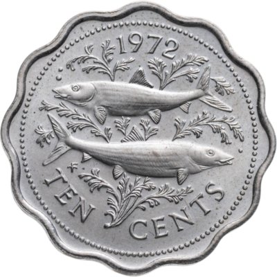 купить Багамы 10 центов (cents) 1972