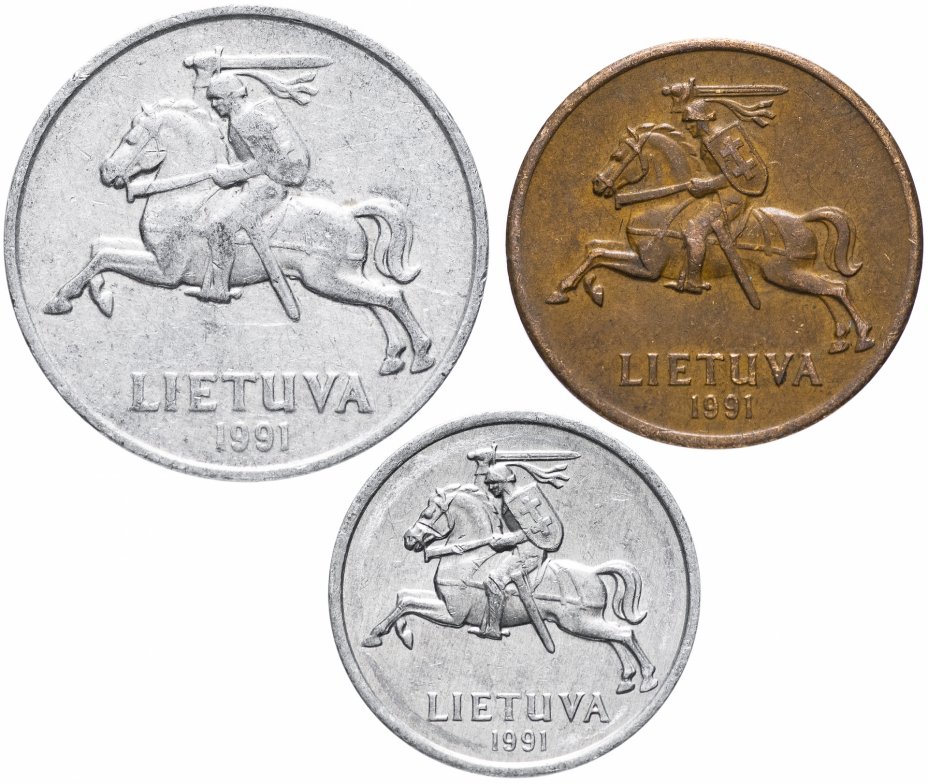 купить Литва набор из 3 монет 1991