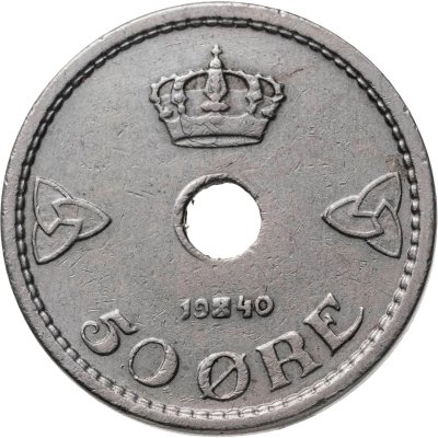 купить Норвегия 50 эре (ore) 1940
