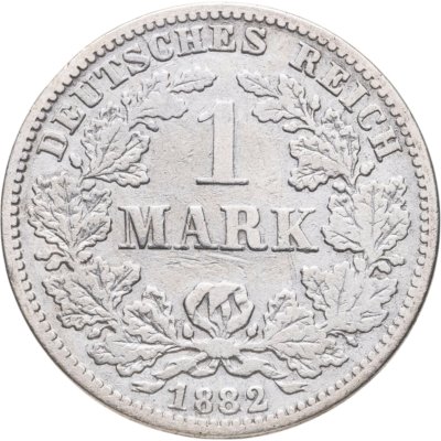 купить Германия 1 марка 1882 Знак монетного двора: "G" - Карлсруэ