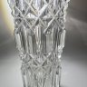 Купить Ваза для цветов "Эхо", автор А.М. Остроумов, хрусталь, алмазная грань, Ленинградский завод художественного стекла (ЛЗХС), СССР, 1970-1980 гг.