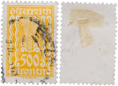 купить Австрия 500 крон Почтовая марка 1922