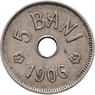 купить Румыния 5 банов (bani) 1906, знак монетного двора: "J" - Гамбург