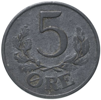 купить Дания 5 эре (ore) 1943