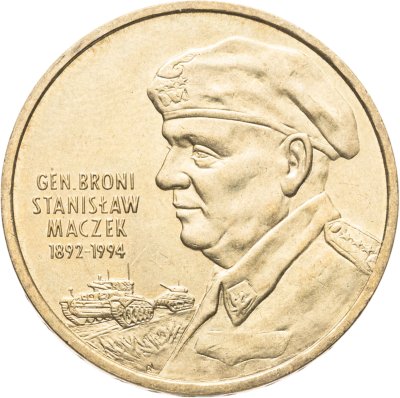 купить Польша 2 злотых (zlote) 2003 Генерал Станислав Мачек (1892-1994)