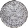 Купить Австрия 20 крейцеров (kreuzer) 1870