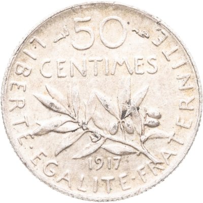 купить Франция 50 сантимов (centimes) 1917