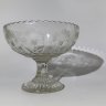 Купить Креманка "Ананас" с резным декором, стекло, пресс, СССР, 1950-1970 гг.