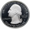 Купить США 25 центов (квотер, 1/4 доллара, quarter dollar) 2018 S Proof Национальное убежище дикой природы острова Блок