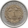 Купить Турция 1 лира 2014 "Фауна Турции - Орел"