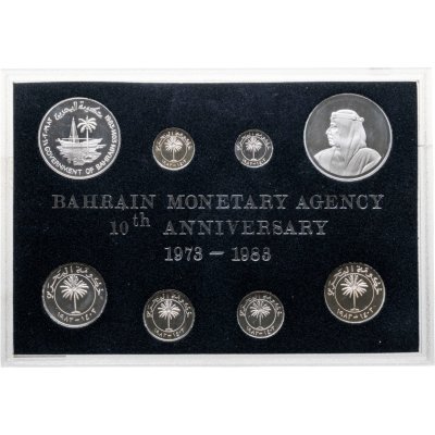 купить Бахрейн. Коллекционный набор 1983г. (8 монет) в футляре с сертификатом