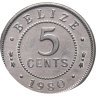 Купить Белиз 5 центов (cents) 1980 в конверте с маркой