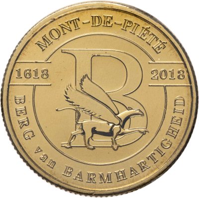 купить Бельгия 2,5 евро 2018 "400 лет ломбарду Mont de Piété" в буклете