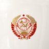 Купить Набор их двух бульонниц из Кремлёвского сервиза с гербом СССР, фарфор, деколь, золочение, Ленинградский фарфоровый завод (ЛФЗ), СССР, 1970-1980 гг.