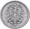 Купить Германия 50 пфеннигов (pfennig) 1876, знак монетного двора: "A" - Берлин