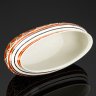 Купить Кашпо овальной формы, украшенное чёрно-коричневыми узорами, Lunéville faience, фаянс, крытье, Франция, 1910-1930 гг.