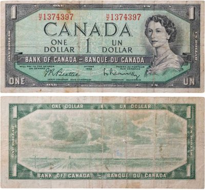 купить Канада 1 доллар 1954