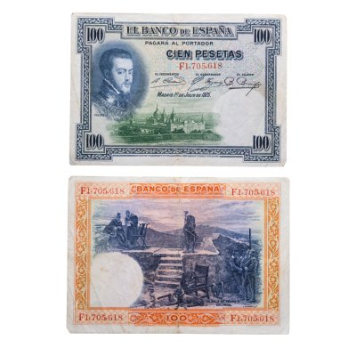 купить Испания 100 песет 1925