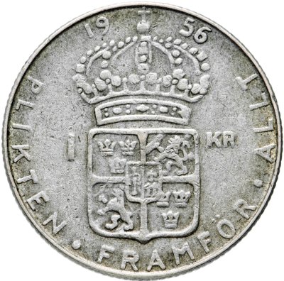Купить Швеция 1 крона (krona) 1956