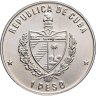 Купить Куба 1 песо (peso) 1989 30 лет Революции - Фидель Кастро с ружьём