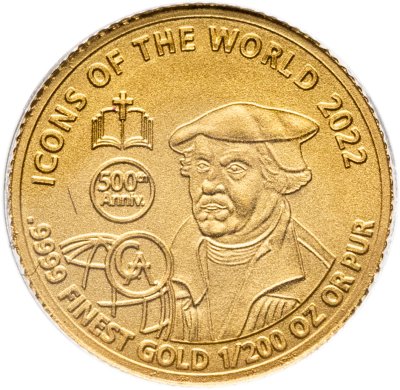 купить Руанда 10 франков 2022 500 лет Библии Лютера