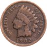 Купить США 1 цент (cent) 1902 Indian Head Cent