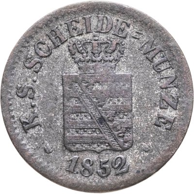 купить Германия, Саксония 1 серебряный грош 1852