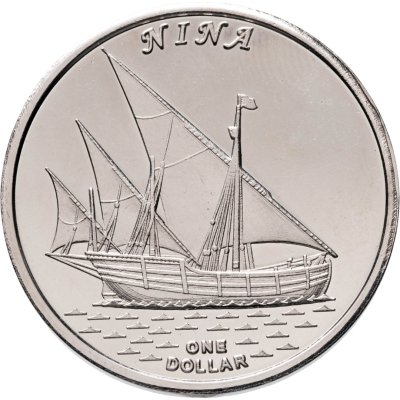 купить Кирибати, Остров Гилберта 1 доллар 2016 "Корабль Nina"