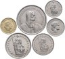 Купить Швейцария набор монет 1968-1998 (6 штук)
