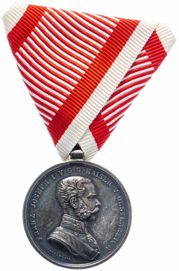 купить Австро-Венгрия Малая медаль за Храбрость 2-й степени. Франц Иосиф