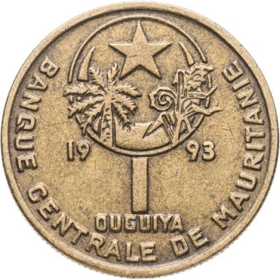 купить Мавритания 1 угия (ouguiya) 1993
