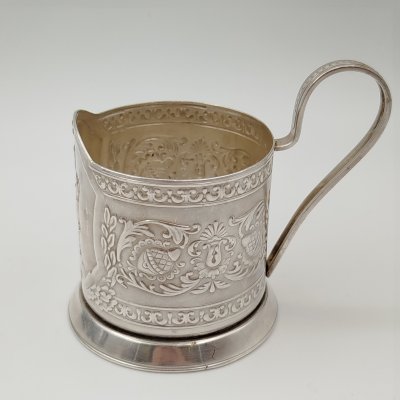 купить Подстаканник "Памятник Юрию Долгорукому", мельхиор (медь-никель), Мстерская художественная фабрика «Ювелир», СССР, 1970-1990 гг.
