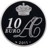 Купить Монако 10 евро 2011 "Свадьба князя Монако Альбера II и Шарлен Уиттсток" в футляре с сертификатом