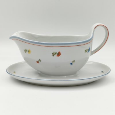 купить Соусник с нежным цветочным декором, фарфор, деколь, обводка, Kahla, Германия, 1937-1957 гг.