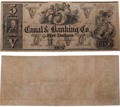 купить США 5 долларов 1840-50 е Новый Орлеан