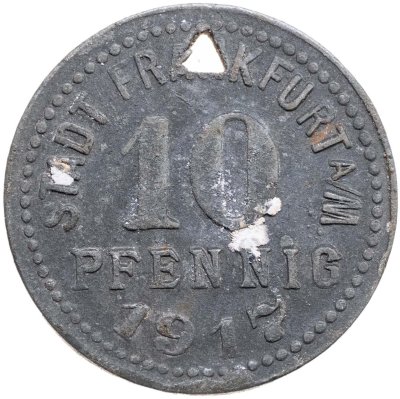 купить Германия, Франкфурт 10 пфеннигов 1917