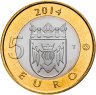 Купить Финляндия 5 euro (евро) 2014 "Исконная Финляндия - лиса"