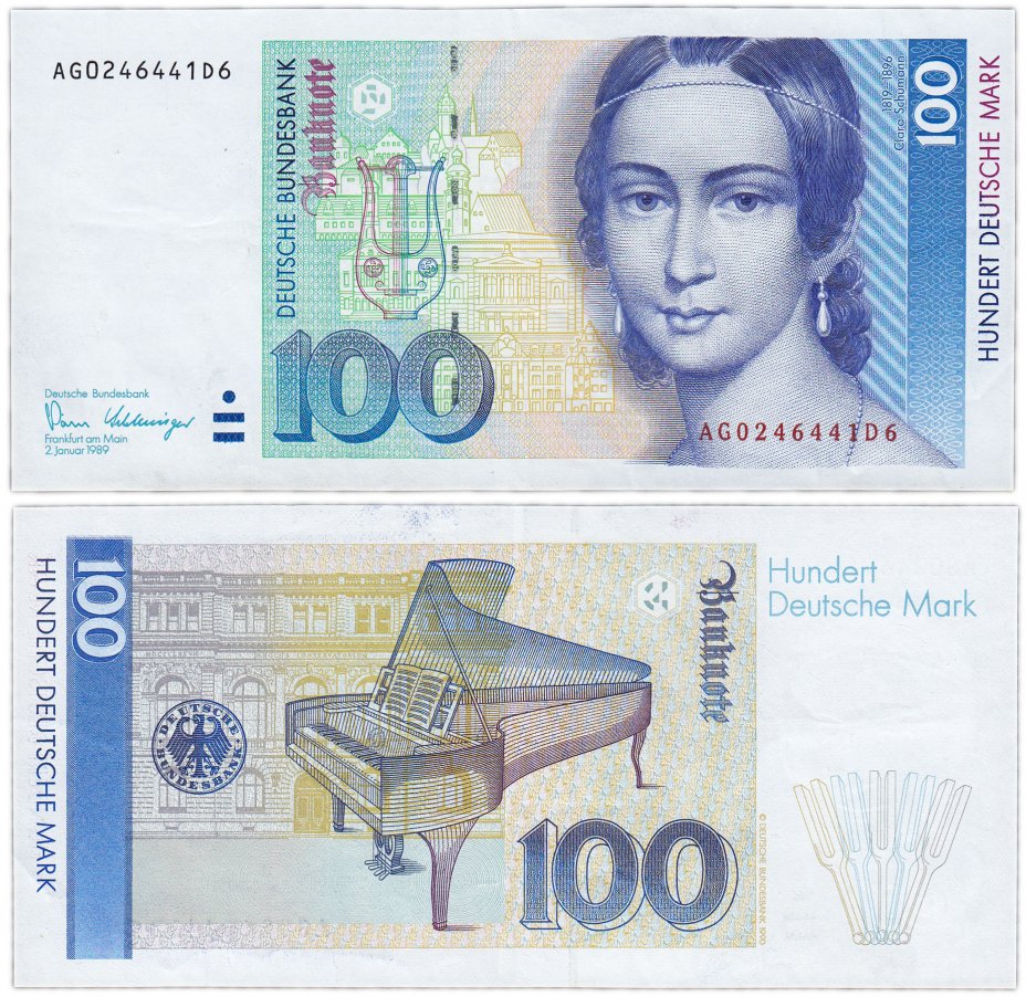 купить Германия ФРГ 100 марок 1989 (Pick 41а)