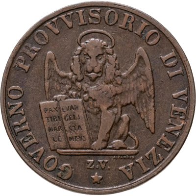 купить Венеция 5 чентезимо 1849
