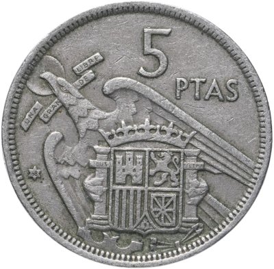 5 ptas 1957 5