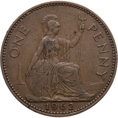 купить Великобритания 1 пенни (penny) 1962