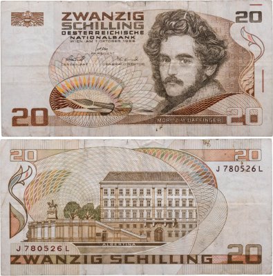 купить Австрия 20 шиллингов 1986