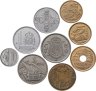 Купить Испания набор из 9 монет - 50 сентимо, 1, 5 и 25 песет 1953-1997